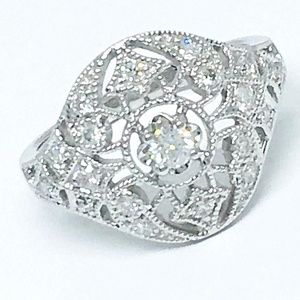 Daniel Waknine 18k White Gold Diamond Ring